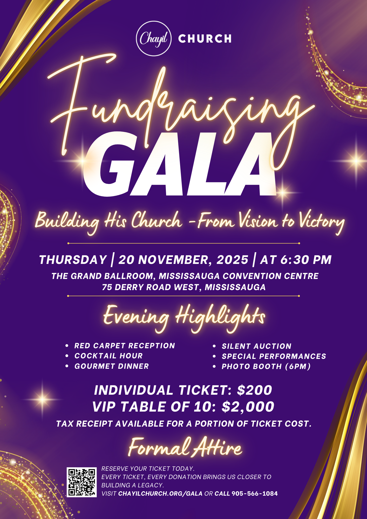 Chayil Church - GALA Flyer V8